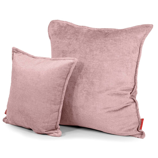 Housse de Coussin 47 x 47cm - Chenille Rose 02