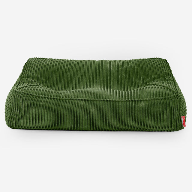 Le Canapé Pouf Doudou - Côtelé Vert Forêt 01