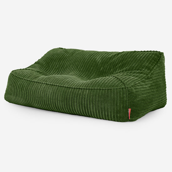 Le Canapé Pouf Doudou - Côtelé Vert Forêt 03