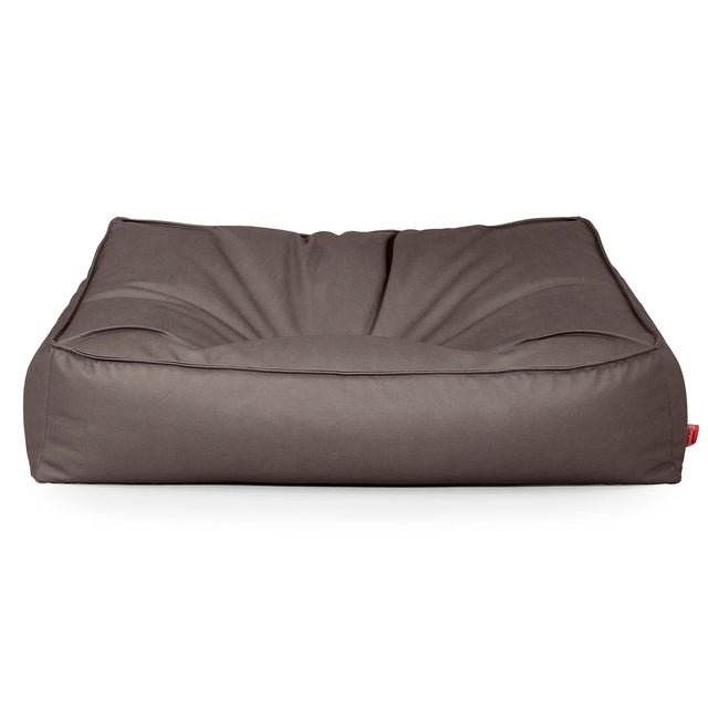 Le Canapé Pouf Doudou - Cuir Végan Chocolat 01