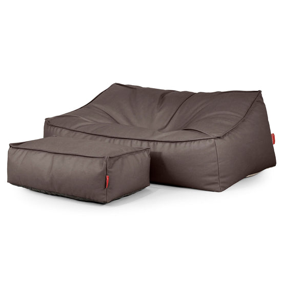 Le Canapé Pouf Doudou - Cuir Végan Chocolat 02