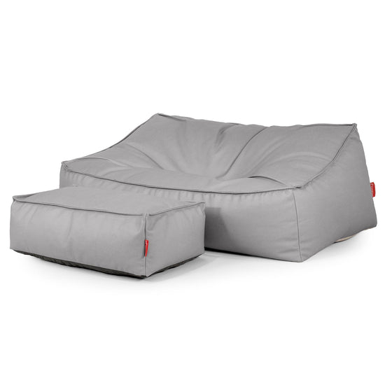 Le Canapé Pouf Doudou - Cuir Végan Gris 02