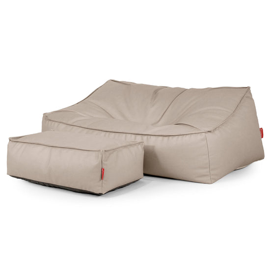 Le Canapé Pouf Doudou - Cuir Végan Ivoire 02