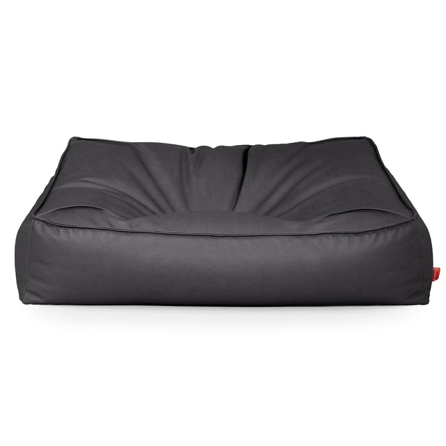 Le Canapé Pouf Doudou - Cuir Végan Noir 01