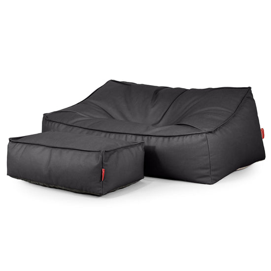 Le Canapé Pouf Doudou - Cuir Végan Noir 02