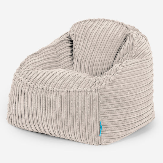 Le Pouf Enfant Doudou 2-6 ans - Côtelé Ivoire 01