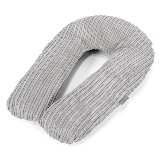 Oreiller Câlin - Côtelé Gris Argent 01
