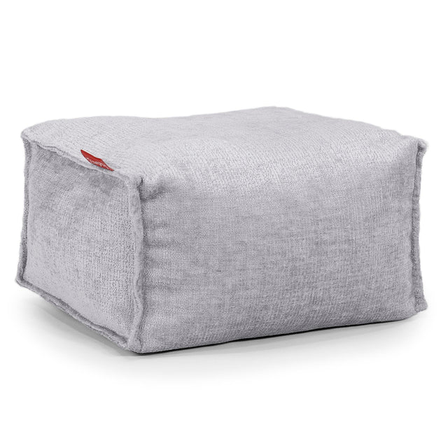 Petit Repose Pied - Chenille Gris 01