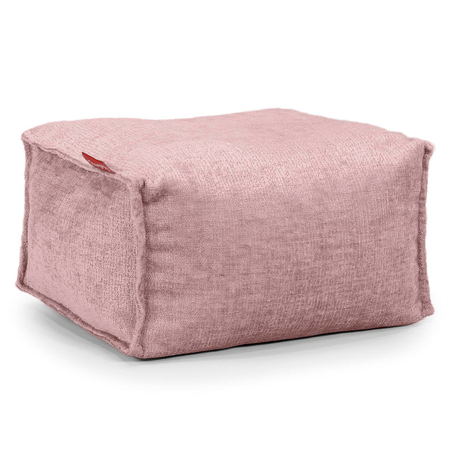 Petit Repose Pied - Chenille Rose 01