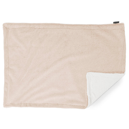 Plaid / Couverture Sherpa - Fausse Fourrure Lapin Blanc 03
