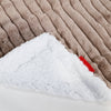 Plaid / Couverture Sherpa - Velours Côtelé Ultra Pelucheux Vison 02