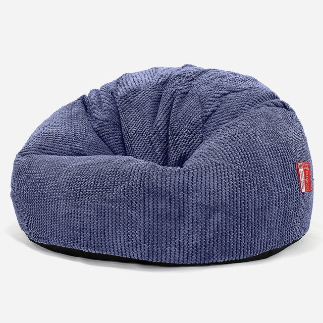 CloudSac 200 Pouf Géant Enfant à Mémoire de Forme 2-12 ans - Pompon Violet 01
