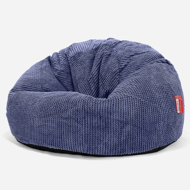 Pouf Poire Classique - Pompon Violet 01
