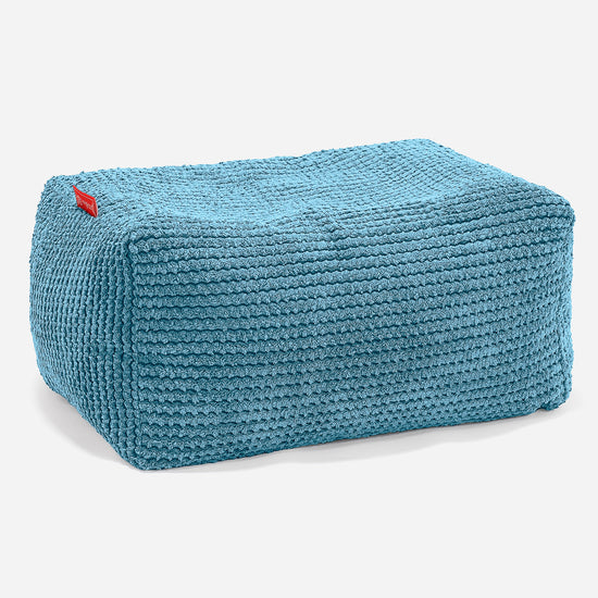 Pouf Repose Pied - Pompon Mer Égée 01