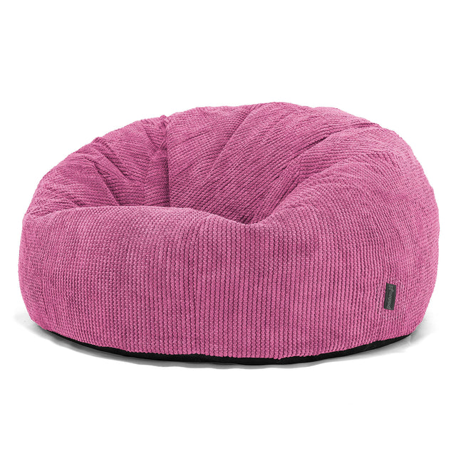 Pouf Canapé Classique - Pompon Rose 01