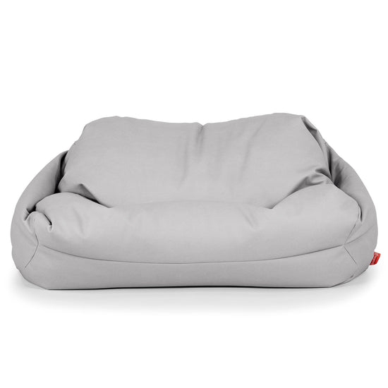 Pouf Canapé Sabine - Cuir Végan Gris 02