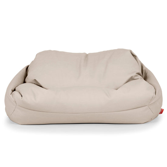Pouf Canapé Sabine - Cuir Végan Ivoire 02