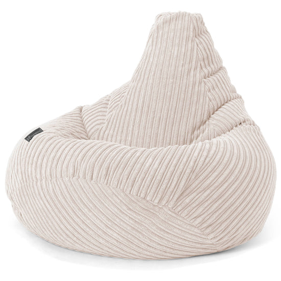 Pouf Gamer pour Enfant 6-14 ans - Côtelé Ivoire 03