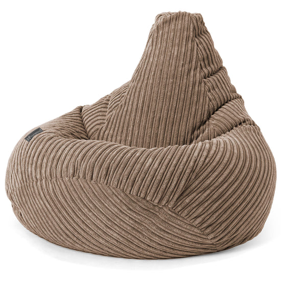 Pouf Gamer pour Enfant 6-14 ans - Côtelé Moka 03