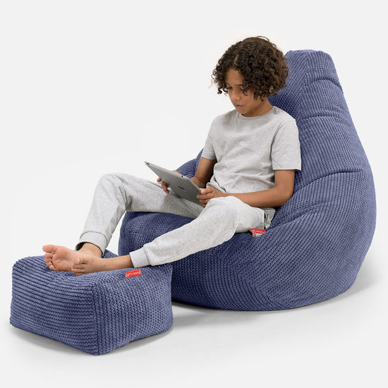 Pouf Gamer pour Enfant 6-14 ans - Pompon Violet 01
