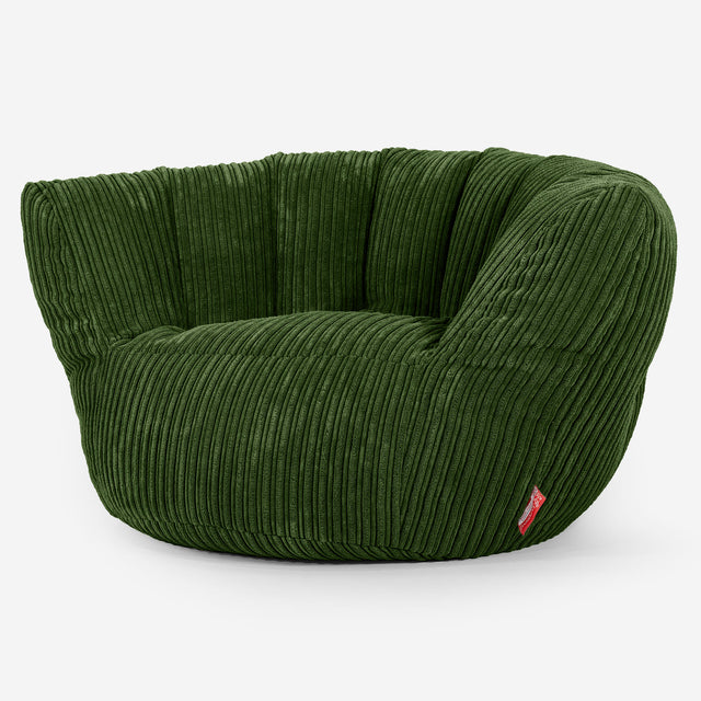 Pouf Charles Vintish - Côtelé Vert Forêt 02