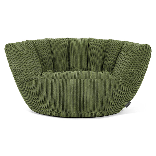 Pouf Charles Vintish - Côtelé Vert Forêt 02