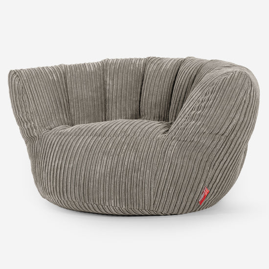 Pouf Charles Vintish - Côtelé Vison 02