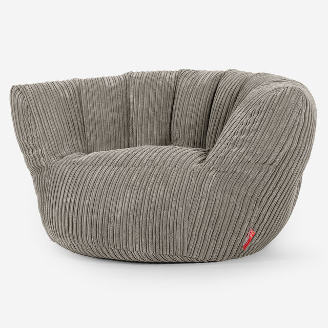 Pouf Charles Vintish - Côtelé Vison 02