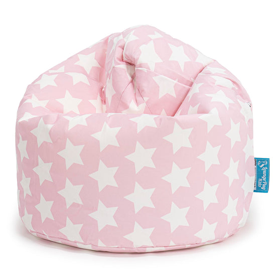 Pouf Enfant - Imprimé Rose étoile 01