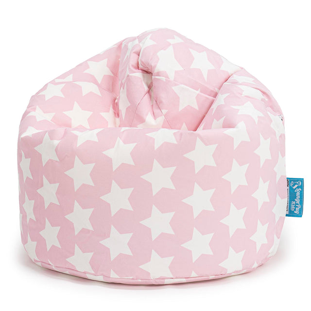 Pouf Enfant - Imprimé Rose étoile 01