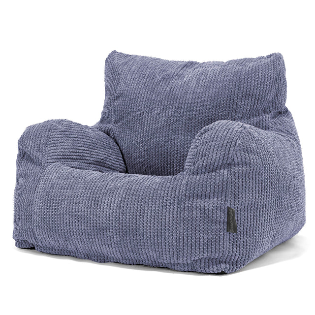 Pouf Fauteuil Design - Pompon Violet 01