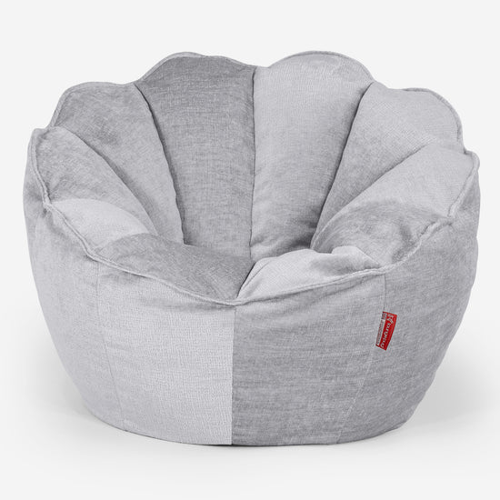 Pouf Fauteuil Natalia Sacco - Chenille Gris 01