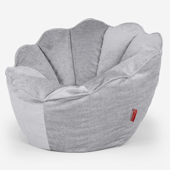 Pouf Fauteuil Natalia Sacco - Chenille Gris 02