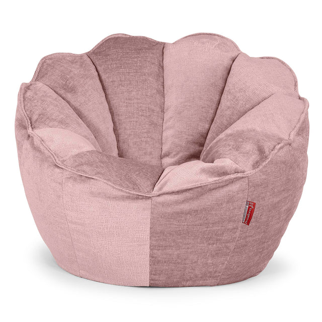 Pouf Fauteuil Natalia Sacco - Chenille Rose 01