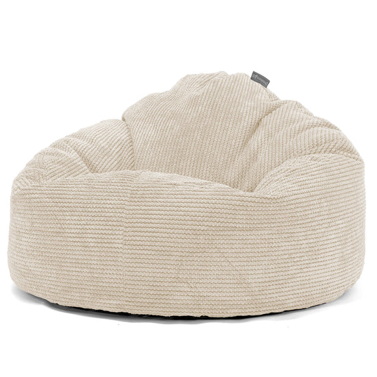 Pouf Géant Câlinou pour Enfants 3-8 ans - Pompon Crème 02