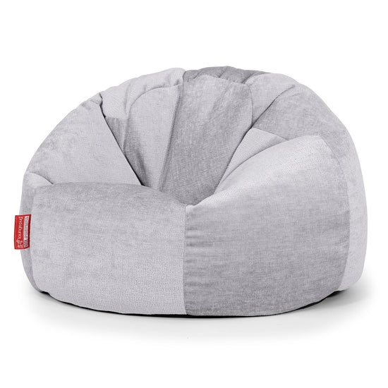 Pouf Poire Classique - Chenille Gris 01