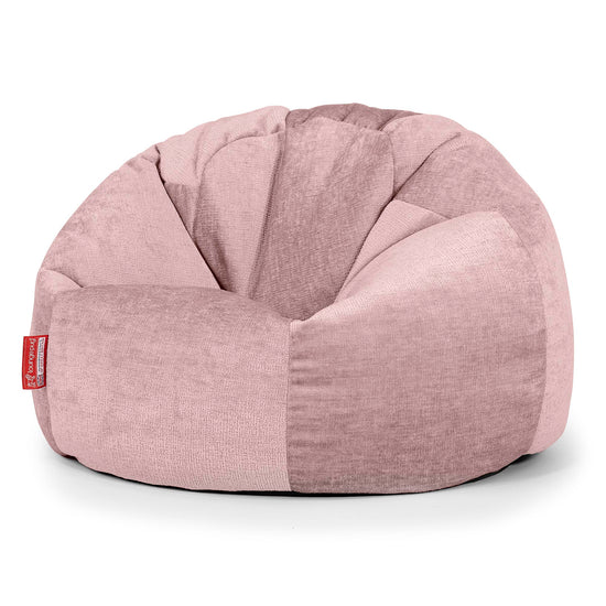Pouf Poire Classique - Chenille Rose 01