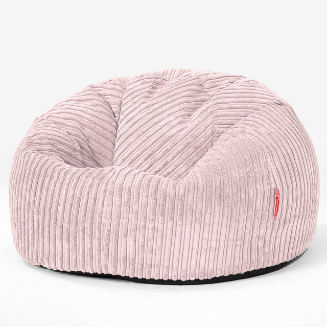 Pouf Poire Classique - Côtelé Rose 01