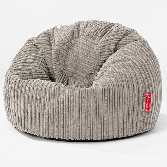 Pouf Poire Classique Enfant 1-5 ans - Côtelé Vison 01