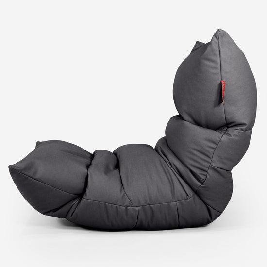 Pouf Relax Eva - Cuir Végan Noir 02