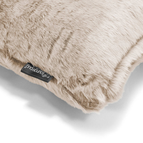 Traversin 20 x 55cm - Fausse Fourrure Lapin Brun Doré 03