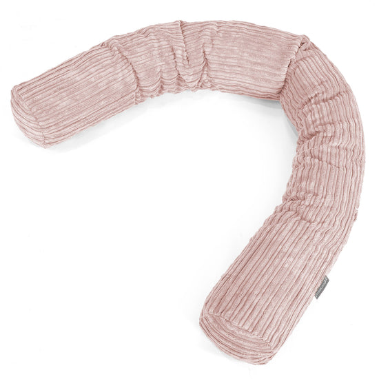 Traversin XXL - Côtelé Rose 01