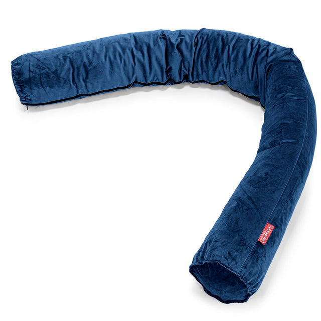 Traversin XXL - Velours Bleu Marine 01