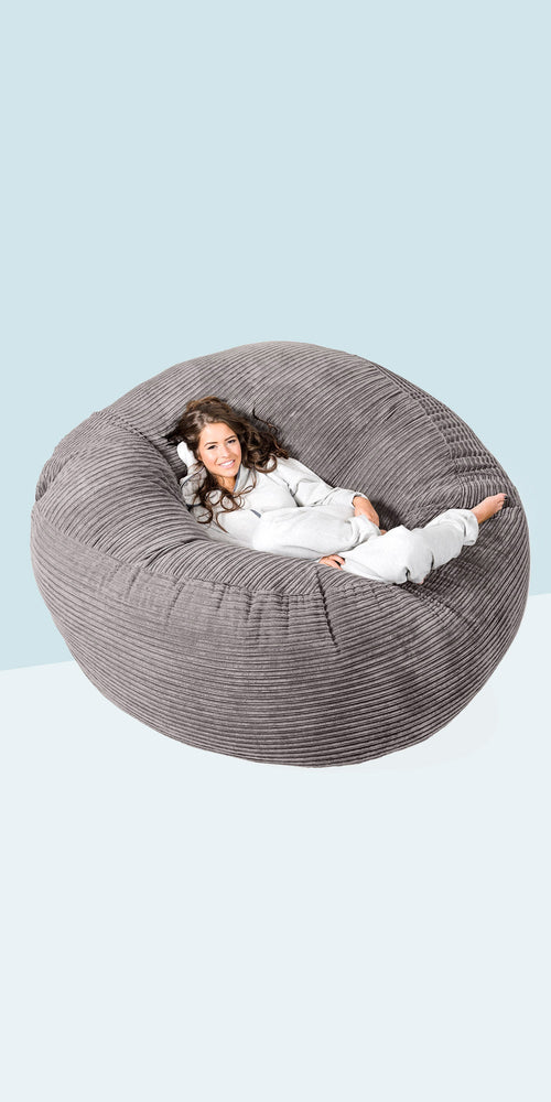 WhatsBedding – Pouf poire de 0,9 m pour adultes avec rembourrage, pouf  rembourré en mousse à mémoire de forme avec rembourrage, meuble en velours  doux