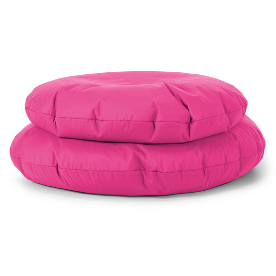 Flexforma Pouf Rond pour Enfant 2-14 ans - Entretien Facile Rose 03
