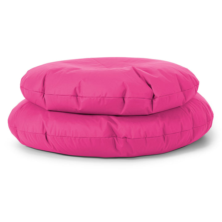 Flexforma Pouf Rond pour Enfant 2-14 ans - Entretien Facile Rose 03