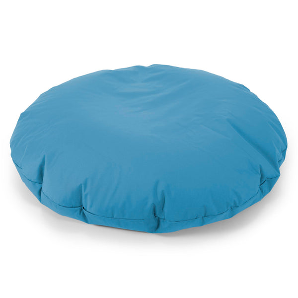Flexforma Pouf Rond pour Enfant 2-14 ans - Entretien Facile Bleu Turquoise 01