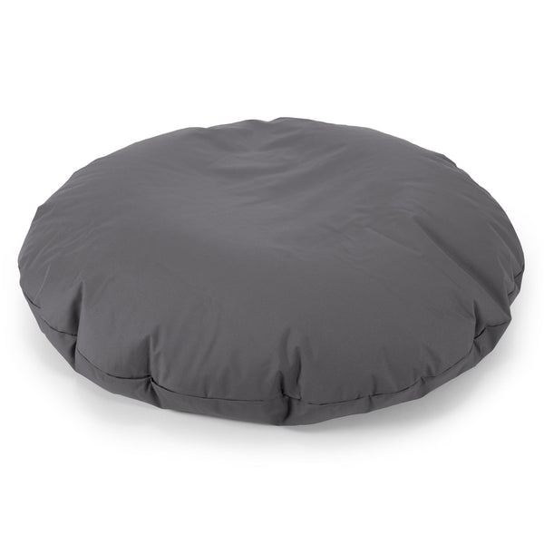 Flexforma Pouf Géant Rond pour Adulte - Entretien Facile Gris Foncé 01