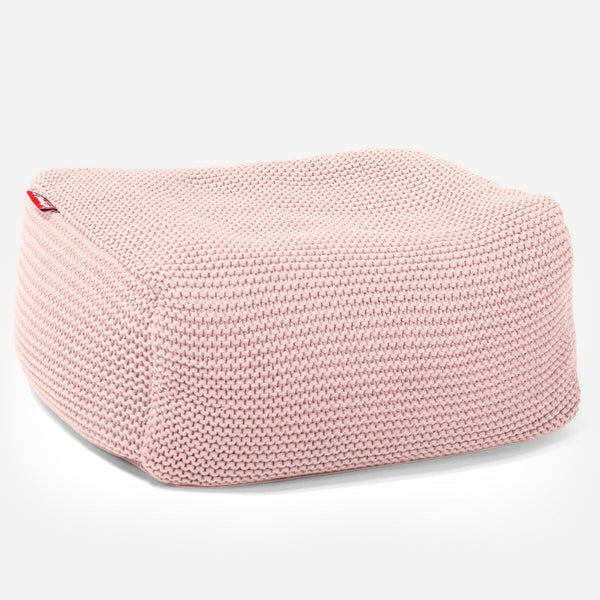 Petit Repose Pied Housse de Remplacement - Ellos Tricot épais 01
