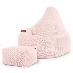 Pouf Poire Gamer - Ellos Tricot épais Bébé rose
